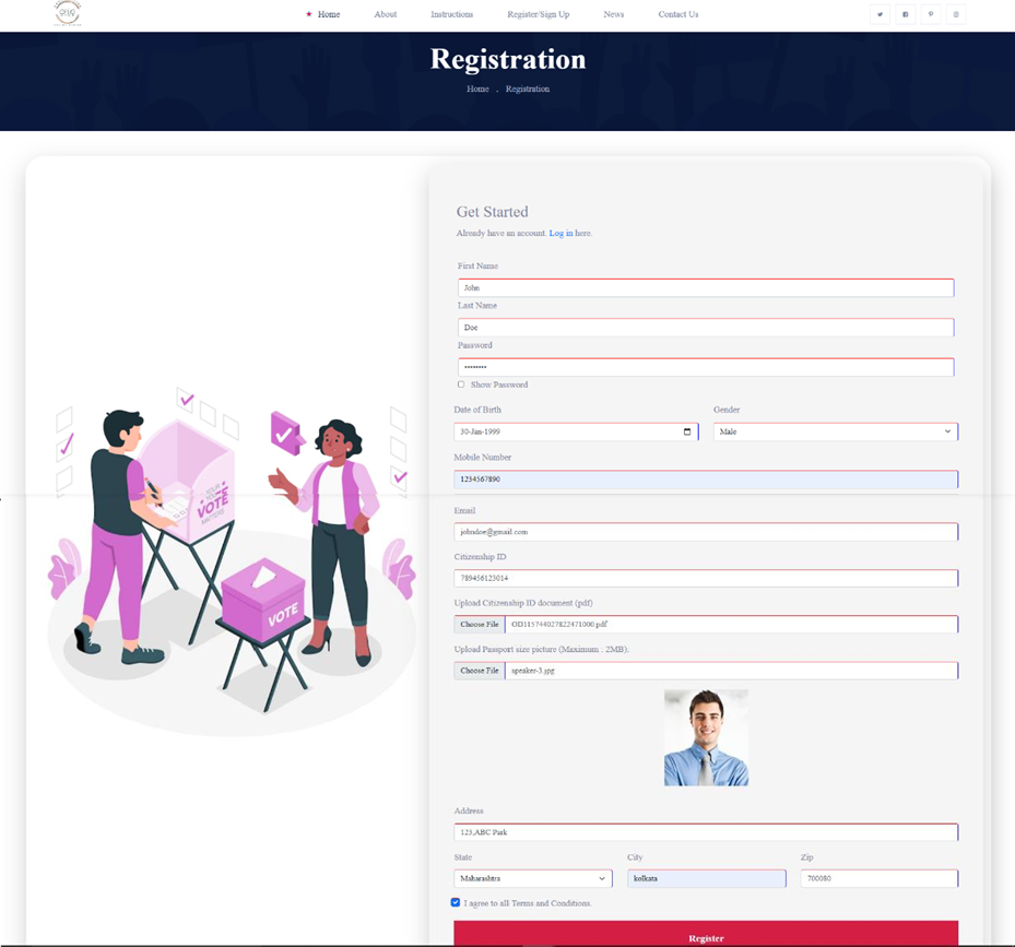 Github Themysticlees Secure Online Voting System Using Face